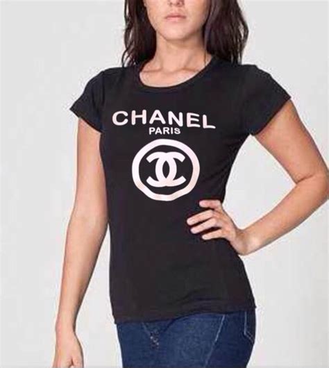 t-shirt chanel paris femme|Chanel tops.